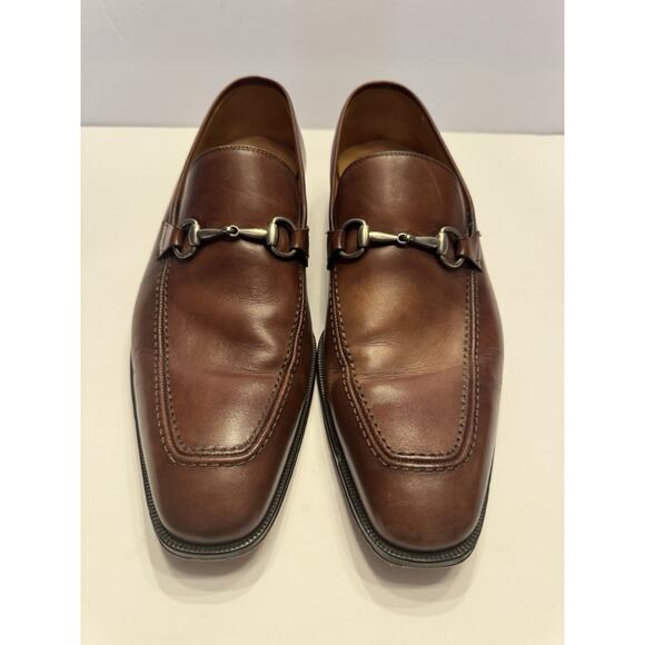 Size 11 Mezlan Tours Horsebit Slip On Loafers Brown Spain Leather main image 12